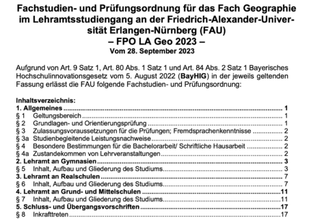 Zum Artikel "Neue Fachstudien- und Prüfungsordnung (FPO) in Kraft getreten"